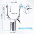 thumbnail image 2 of Metal Tree Branch Support Tree Straightening Kit Fit 0.63" Round Pole for Orchard Vineyard, Silver 24 Pack, 2 of 6