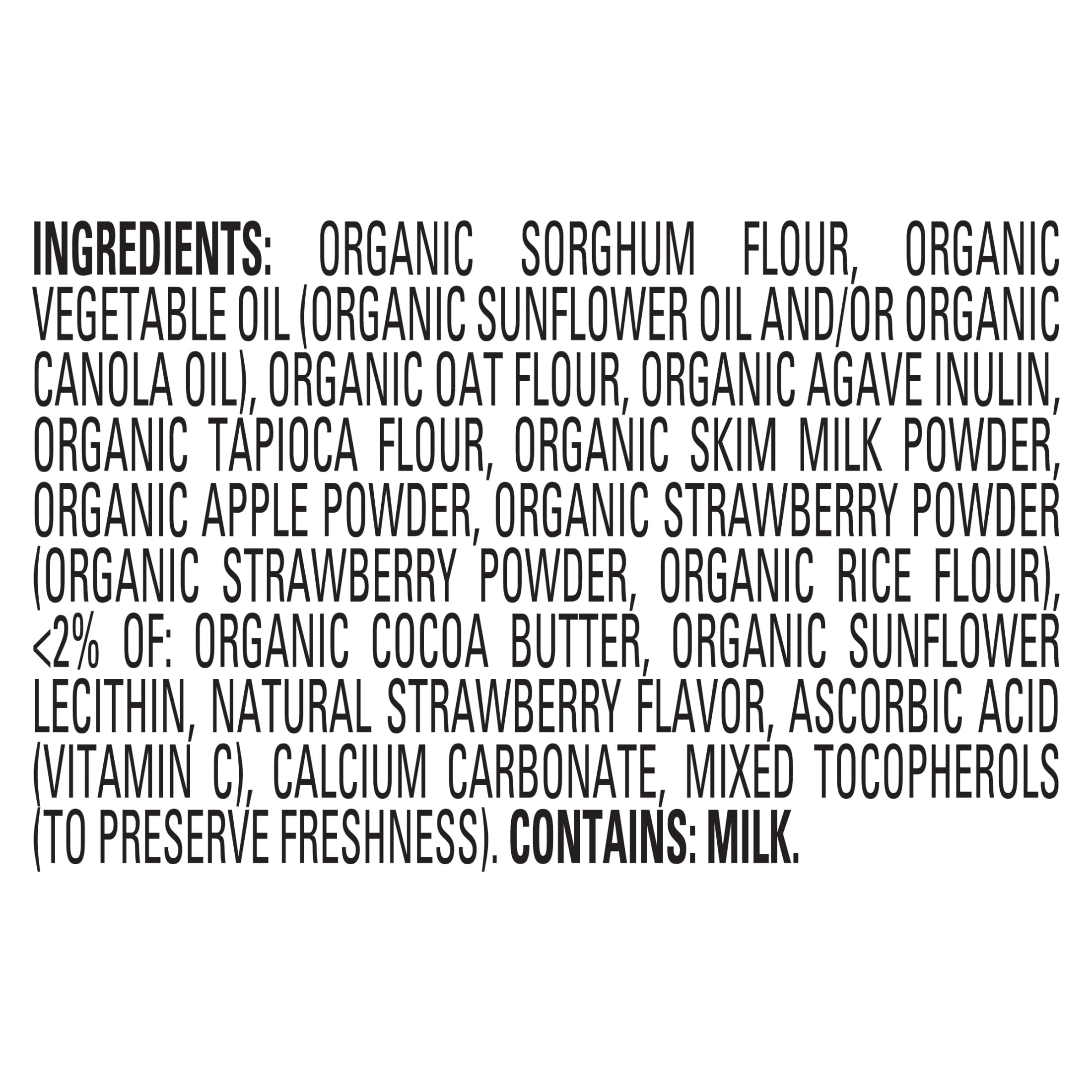 Happy Tot Organics Fruity Sticks, Strawberry Oat Filled Grain Sticks Organic Tot Snack, 2.54oz Bag