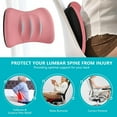 thumbnail image 6 of Florich Car Seat Cushion and Lumbar Support for Office Chair, Memory Foam Cushion Back Support Pillow, Ideal for Drivers and Office Use, Pink, 6 of 7