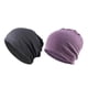 thumbnail image 1 of 2pcs Gorro de Elástic Hombres Y Mujeres, Color Púrpura + gris Sunnimix Cap Unisex Beanie Slouchy, 1 of 5