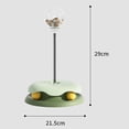thumbnail image 5 of Tnobhg Cat Slow Feeder Toy BPA Free Smooth Edge Stable Base Transparent Pet Puzzle Food Leaking Ball Pet Supplies, 5 of 7