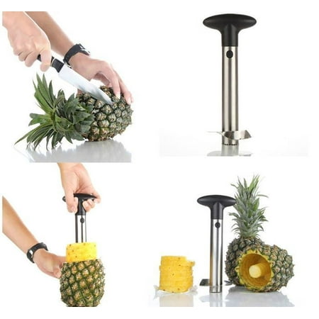 - Pineapple Corer Slicer Cutter and Peeler, Industrial grade stainless steel 3 in 1 Tool