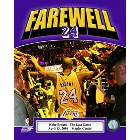 Replica Kobe 8 Kobe Bryant plays his final game-Staples Center- April 13, 2016 Sports Photo (8 x 10), Exhibition Quality 8x10 Photograph By NBA,USA ()