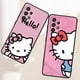thumbnail image 4 of Anime Hello Kitty Sanrio para Samsung Note 20 10 Ultra Plus A31 A8 A14 j6 A12 A5 A70 A7 A34 A20 A04 A24 5G, funda de teléfono negra, 4 of 5