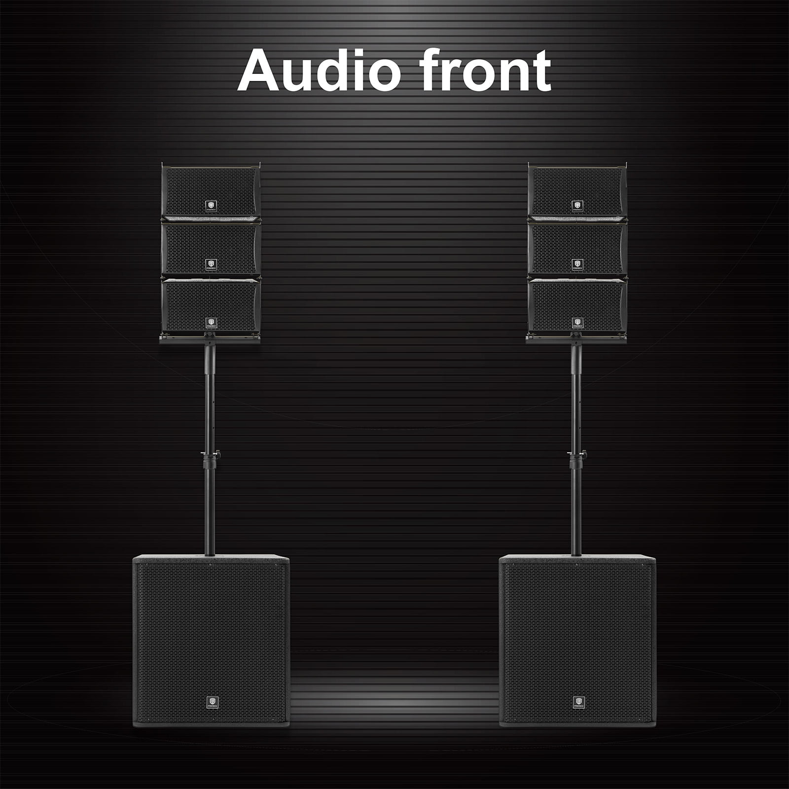 8000W P.M.P.O. PRORECK CLUB 8000 15-inch 8000W 2.2 Channel DJ Powered Line Array Speaker with Wireless for Large Parties