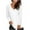 White, variant on CALAFEBILA Long Sleeve T Shirts for Women Green Fall V Neck Ladies Tops 2025 Fashion Solid Pullover Casual Lightweight Loose Fit Walking Blouses