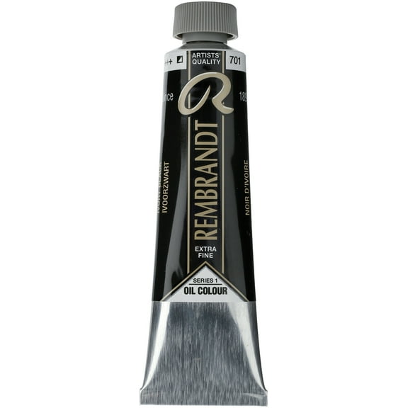 Rembrandt Artists' Oil Color, 40ml, Ivory Black