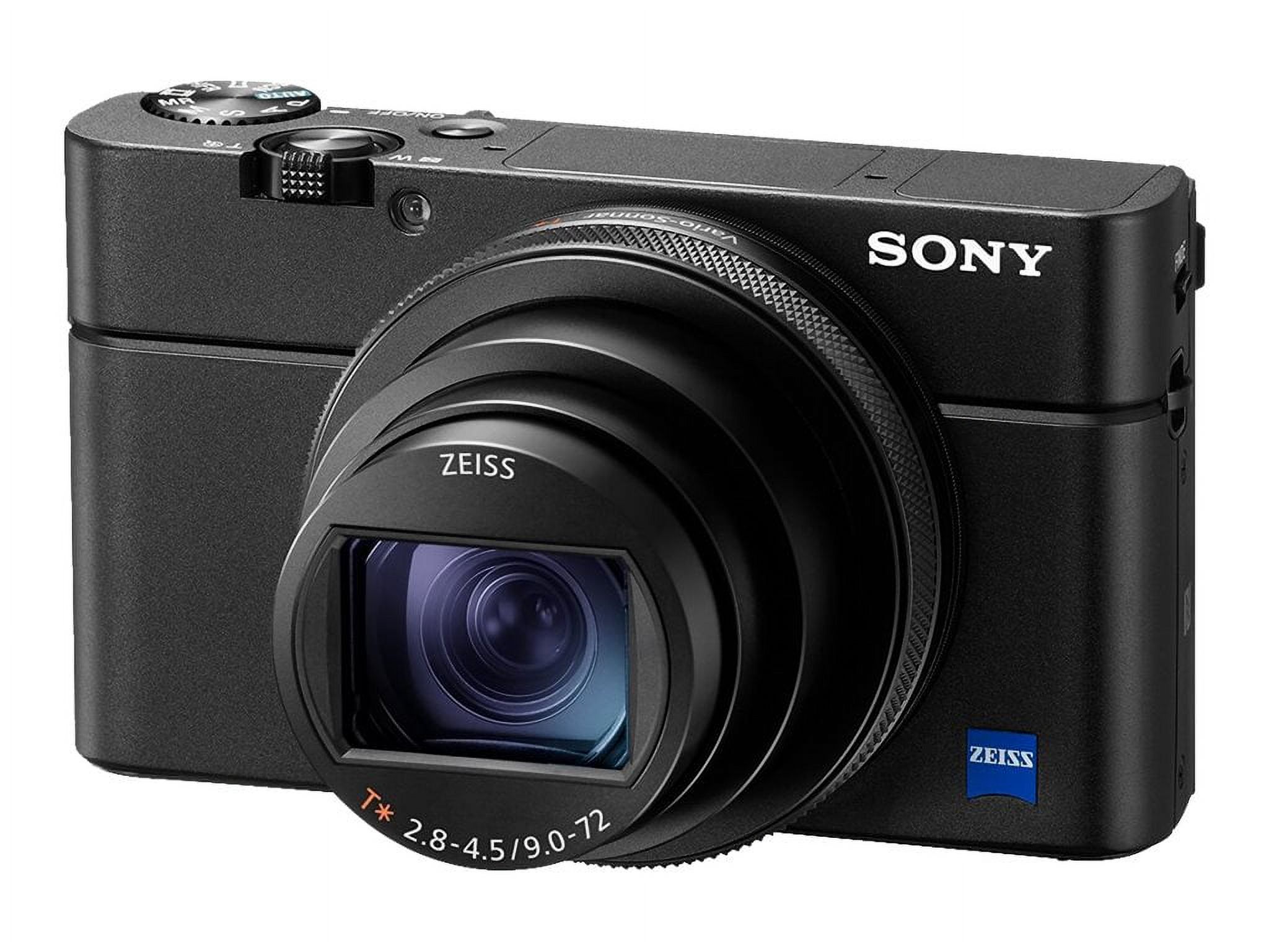 Sony Cyber-shot DSC-RX100 VII - Digital camera - compact - 20.1 MP - 4K / 30 fps - 8x optical zoom - ZEISS - Wi-Fi, NFC, Bluetooth - black - with Sony VCT-SGR1 Shooting Grip - image 3 of 15