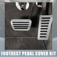 thumbnail image 2 of 2uds Aluminio Freno Gas Acelerador Pie Pedal Pastillas Plateado Unique Bargains, 2 of 7