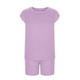 thumbnail image 6 of UAYOTSE 1T 2T 3T 4T 5T 6T Toddler Baby Girl Summer Clothes Set Short Sleeve T-shirt Tops Floral Bottom Pants Little Kids Outfits 2Pcs,Sizes 5-6 Years, 6 of 8