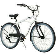 Huffy 26 In. Men's Lockland, 7 Speed Cruiser Bicycle, White