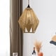 thumbnail image 1 of Pantalla de lámpara de cuerda de papel, estilo retro bohemio, para lámparas de techo colgantes, ideal para cafeterías, salas de estar, hogares y casas, 1 of 8