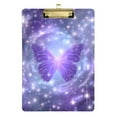 thumbnail image 6 of ALAZA Plastic Clipboard A4 Letter Size Decorative Clipboards for Students Women Men 9" x 12.5" Sparkling Butterfly Purple, 6 of 6