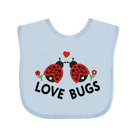 

Inktastic Love Bugs Red Ladybugs Valentine s Day Outfit Gift Baby Boy or Baby Girl Bib