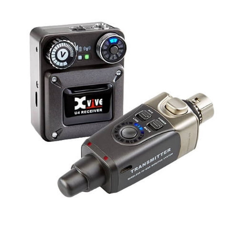 配信機器・PA機器・レコーディング機器 Xvive U4 IN-EAR MONITOR Wireless System Xvive U4 In-Ear Wireless Monitor System With Transmitter and 4