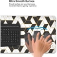 thumbnail image 2 of Extended Mouse Pad, Cubes Marble Gaming Mouse Pad, Large Big Mouse Pad Keyboard Mat Desk Pad with Non-Slip Base and Stitched Edge for Work, Game, Office - 35.5" x 16", 2 of 5