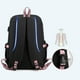thumbnail image 2 of Kpop BTS Mochila Con Cable De Audio USB Puerto De Carga HAPPY ME Rosa, 2 of 7
