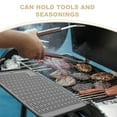 thumbnail image 3 of Masteelf Silicone Griddle Tool Mat Non-stick Grilling Mat Griddle Mat Silicone Grill Side Shelf Mat Bbq Grill Mat Kitchen Countertop Silicone Mat, 3 of 8