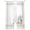 Burnt Orange, variant on Summer Coastal Sheer Curtains 45 Inch Length 2 Panels Set Window Treatments, Nautical Beach Marine Life Beige Striped Rod Pocket Semi Curtains for Living Room/Bedroom/Kitchen Décor, 104"W x 45"L