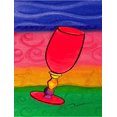 thumbnail image 1 of Caroline's Treasures LD6040CHF Drapeau de Vin Toile, Grand, Multicolore, 1 of 1