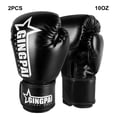 thumbnail image 3 of Guantes de boxeo Soidarity para Muay Thai Karate Kickbox MMA negro 10 onzas, 3 of 6