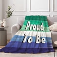 thumbnail image 4 of Kainsy Paready Gay Pride Blanket Soft Fleece Throw Blankets Lightweight Pride Blanket for Couch Sofa Indoors Outdoors Party Decor-50x60in(60"x80"), 4 of 6