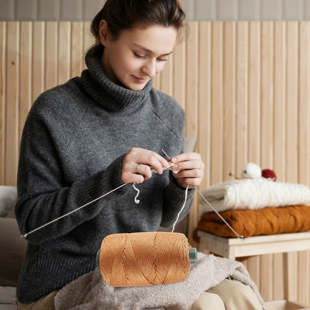LSLJS Light Weight Ice Silk Thread Composite Yarn Hand Woven DIY Hollow Thread Hook Pack Summer Cool Hat Cushion Yarn