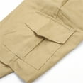 thumbnail image 6 of Qiylii Men's Short Gym Trousers,Daily Skinny Stretching Pure Color Cargo Shorts, 6 of 9