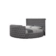 thumbnail image 2 of Maya Modern Style 5 Pc King Vanity Bedroom Set made with Wood in Gray, 2 of 14