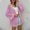 Hot Pink, variant on Women's Sweaters And Cardigans Pink Fashion Sweater Coat Top Cardigan Loose Hollow Out Sleeve Coat