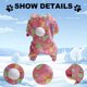 thumbnail image 3 of Pijamas para perros Suéter para cachorros Sudadera con capucha Ropa cálida para cachorros de invierno Pelele lindo para mascotas Abrigo de mono para gatosRose red, 3 of 5