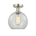 thumbnail image 4 of Innovations Lighting  Edison Athens - 1 Light 8" Semi-Flush Mount Brushed Brass/Seedy, 4 of 5