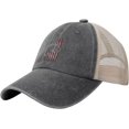 thumbnail image 1 of USA UTV RZR Racing Mesh Baseball Cap Cotton Washed Vintage Cowboy Hat, 1 of 8