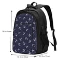 thumbnail image 5 of Wukai Anchors Travel Laptop Backpack: Business Water-Resistant Bag with USB Charging Port, Ideal College Backpack for Men & Women, 5 of 6