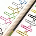 thumbnail image 3 of KCAHPAN 50 Pcs Crosses Shaped Paper Clips Small Bookmarks Office Clips Planner Clips, 3 of 15