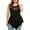 Black, variant on Viikei Tank Top for Women Sleeveless Tops Plus Size Plus Size Solid Floral Lace O-Neck Asymmetric Sleeveless Tops Blouse
