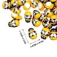 thumbnail image 3 of 100 Adornos de Abeja de Madera | Pegatinas Adhesivas Planas Pintadas En Amarillo | Decoración Artesanal de 1,2 Cm para Scrapbooking y Proyectos Infantiles | Paquete de 100 Unidades, 3 of 6