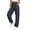 Dark Gray#womens joggers lightweight quick dry, variant on yardsong Women's Rib Cuff Jogger Jeans Elastic Waist Drawstring Bow Tie Lightweight Baggy Straight Denim Pants Casual Trousers Light Blue,XXL