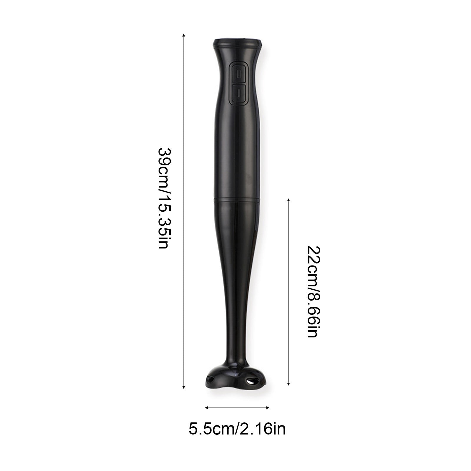 weibbin Stainless Steel Home Multifunctional Hand Blender for Food Preparation Black 15.4x2.2in