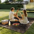 thumbnail image 4 of 3D Optical Illusion Outdoor Rug for Patio/Deck/Porch, Non-Slip Large Area Rug 3 x 5 Ft, Visual Trap Looks Like Holes Brown Indoor Outdoor Rugs Washable Area Rugs, Reversible Camping Rug Carpet Runner, 4 of 8