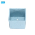thumbnail image 3 of Uxcell 2.5" Square Plastic Succulent Planter with Drainage Blue Flowerpot Container, 3 Pack, 3 of 5