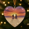 thumbnail image 2 of Love Heart Ornaments Of All The Weird Things I Have Found You're By Far My Favorite Ornament Couple Christmas OHoliday Keepsake For Couple Her Him, Pink, 2 of 7