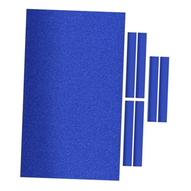 S SERENABLE Billiards Table Cloth, Pool Table Cushion Set, Professional Snooker and 6 Pieces Strips Billiard Pool Tablecloth Billiard Cloth, M Blue