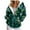 A02-Green, variant on Xudanell Womens Zip up Hoodies Butterfly Print Womens Sweatshirt Clothes Winter Jackets with Zipper Everyday