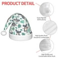 thumbnail image 6 of Cauagu Bears and Tropical Leaves Pattern Christmas Hat for Kids,Xmas Holiday Hat Santa Hat for Boys & Girls Festive Headwear Accessories for Christmas/New Year/Holiday, 6 of 6