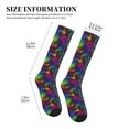 thumbnail image 4 of Sikiie Bright Universe 1 Pairs Compression Socks for Men and Women 15-20 mmHg Running Support Socks, 4 of 7