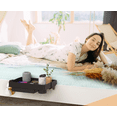 thumbnail image 7 of LLMRR Bedside Shelf, Foldable Bunk Bed Shelf, Attachable Bedside Table with Hooks, College Dorm Room Essentials, Bedside Caddy Tray Organizer for Loft Bed, Dorm Bed, Black, with Drawer, 7 of 7