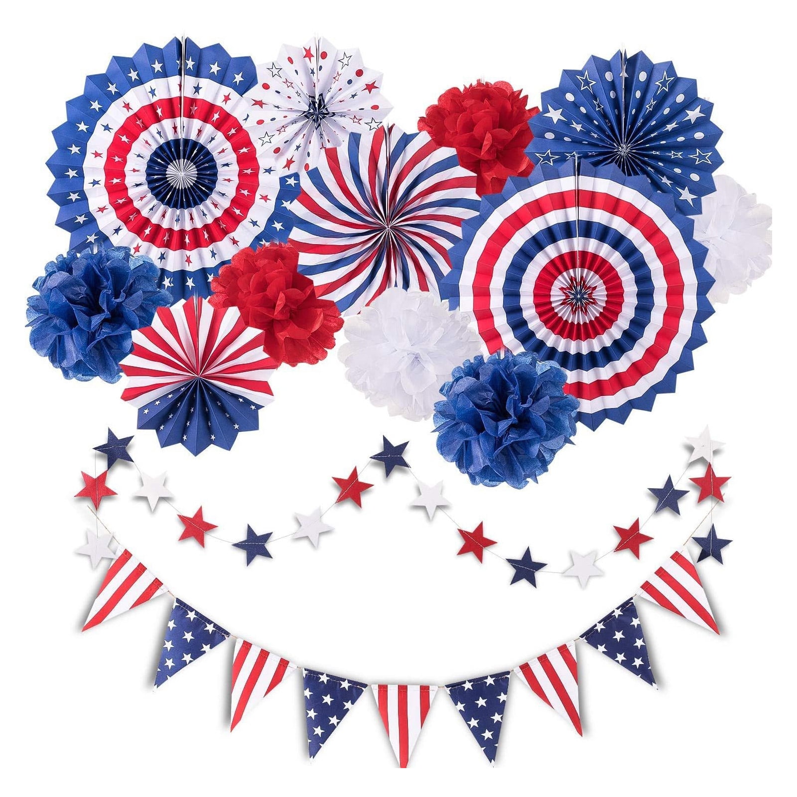 American Independence Day Party Supplies Set String Flags Banner Decor american-independence-day-party-supplies-set-string-flags-banner-decor