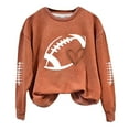 thumbnail image 2 of Frostluinai Game Day Football Sweatshirt Women Cute Graphic Pullover Tops Long SLeeve Crew Neck Sweat Shirts Casual Holiday T Shirts, 2 of 4