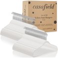 thumbnail image 6 of Casafield 100 Velvet Suit Hangers, Ivory - Space Saving, Non-Slip & Swivel Hook, 6 of 7